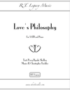 Love's Philosophy - SATB, Piano