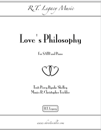 Love's Philosophy - SATB, Piano