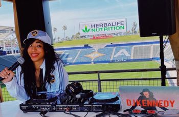 Djing with Herbalife at the Home of La Galaxy
