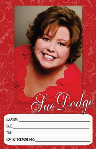 Sue Dodge Concert Poster Red