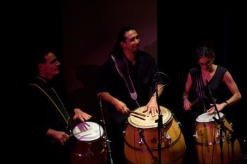 Candombe Drummers, Jorge, Walter  and Natalia
