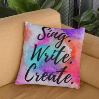 Sing, Write, Create Pillow
