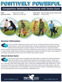 Janice Gunn Competition Obedience Workshop