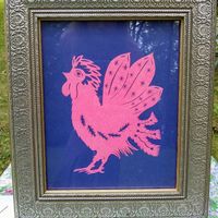 Pandemic Chicken #6- Pink