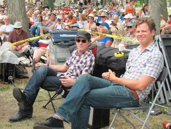 JF & Brian MacMillan at Mariposa, July 2011.
