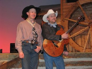 Matt Robertson & Allen Christie at the 2008 Kamloops Cowboy Festival.
