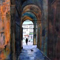 Through A Doorway - Venice