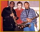 Don Diego, Buzz and Kirk Whalum after a session
