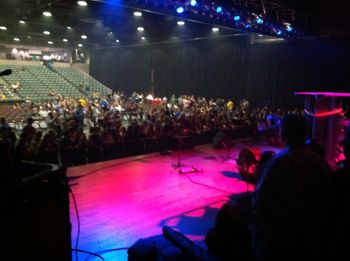 Mid Hudson Civic Center w/Riley Weston Band opening for Mongomery Gentry, crowd shuffling in
