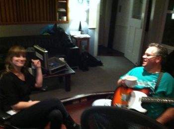 w/Lindsey Webster at the Clubhouse recording studio in Rhinebeck, NY
