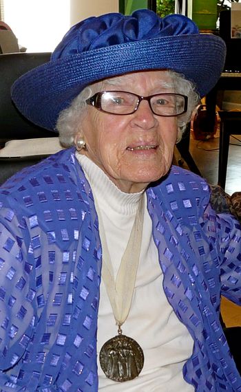 Jean Scott at her 102nd Birthday celebration

