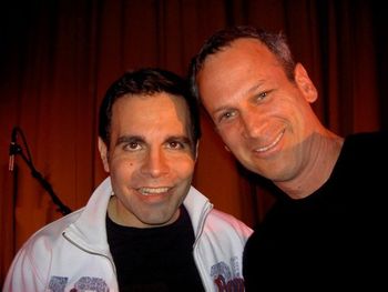 With Mario Cantone. This man is very funny!
