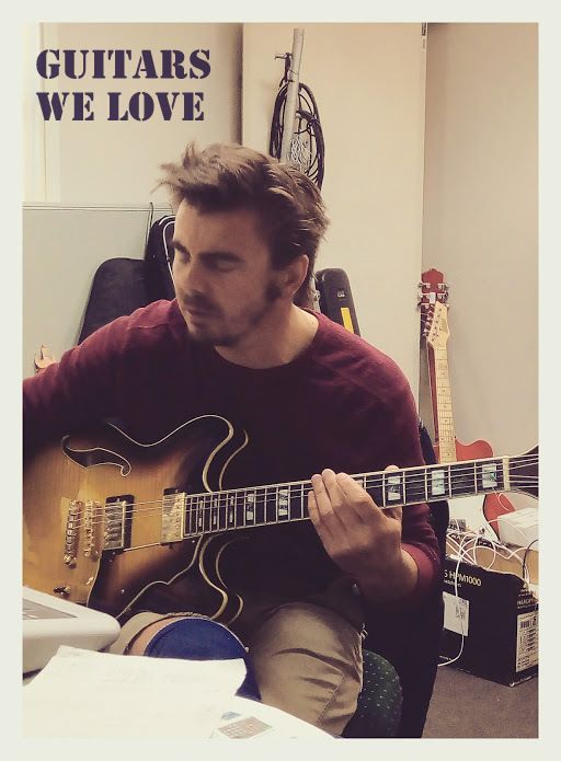 Phil loves guitars! April 2018
