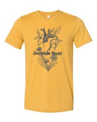 Poly/Cotton Blend Logo T-Shirt Mustard