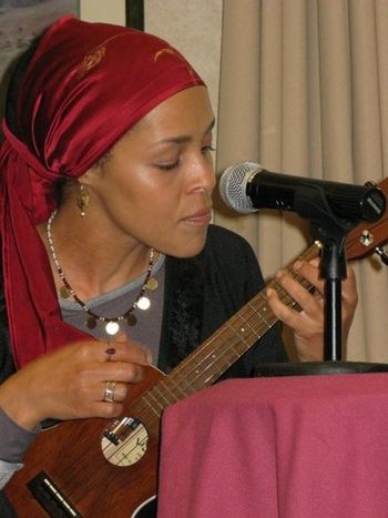 Performing "Kite" at the International League of Muslim Women "Grandmother - Mother - Daughter" luncheon
