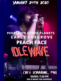 Idle Wave, Peach Face, Carly Cosgrove, People On Other Planets