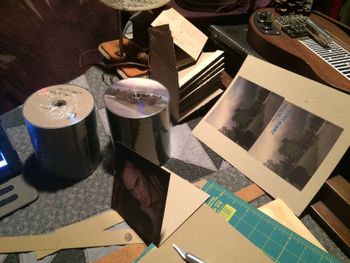 More handmade CD's being assembled.. Calling Out The Corners, talking Freedom WIth The Jailer.
