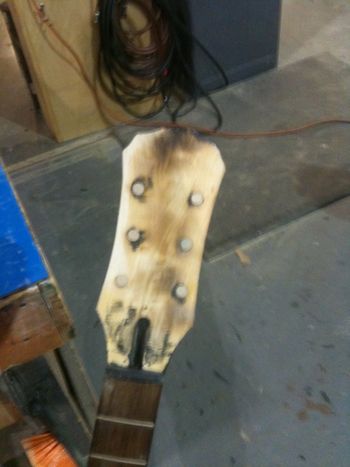 
Headstock pre- shaping


