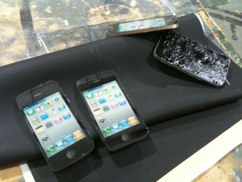 I've made a bunch of fake iPhones over the years.. these were either 3's or 4's.
