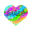 ::: Maui Heart Holographic Sticker :::