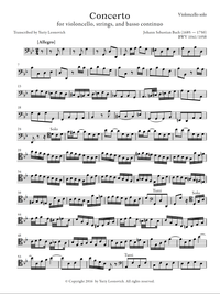J. S. Bach - Violin/Keyboard Concerto in A (G) minor, BWV 1041/1058 (Transcribed for Cello and Strings)