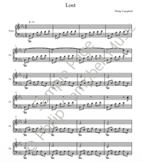 Lost PDF - Full Piano Transcription