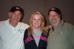 Dave & Bill with demo singer Corrie Wells, Track Shack, Nashville
