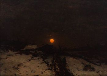 Ludwig Munthe - "Winter Landscape" (1800s)
