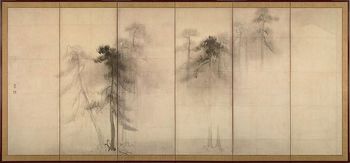 Hasegawa Tōhaku - "Pine Trees" (c. 1595)
