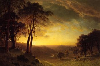 Albert Bierstadt - "Sacramento River Valley" (1872)
