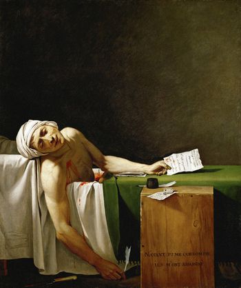 Jacques-Louis David - "The Death of Marat" (1793)
