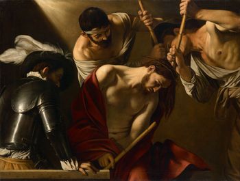 Michelangelo Merisi da Caravaggio - "The Crowning with Thorns" (1602/1604 or 1607)
