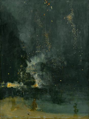 James McNeill Whistler - "Night in Black and Gold, The Falling Rocket" (1874)
