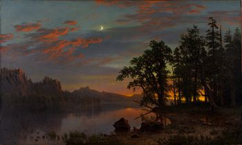 Albert Bierstadt - "River Landscape" (1867)
