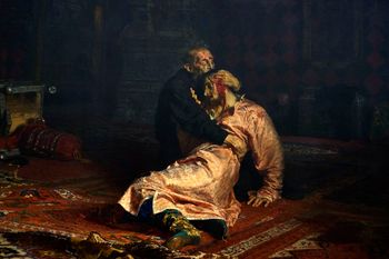 Ilya Repin - "Ivan the Terrible and His Son Ivan on 16 November 1581" (1885)
