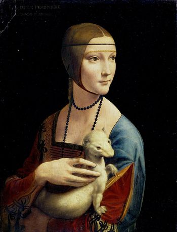 Leonardo da Vinci - "Lady with an Ermine" (1489-1490)
