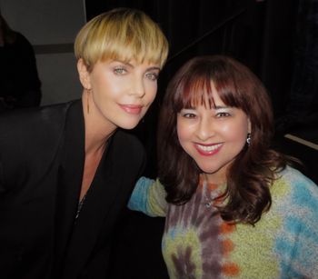 with CHARLIZE THERON, actress
