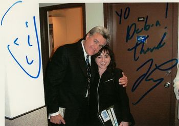 with JAY LENO, backstage at THE TONIGHT SHOW
