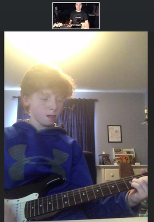 Online lesson with Luca.