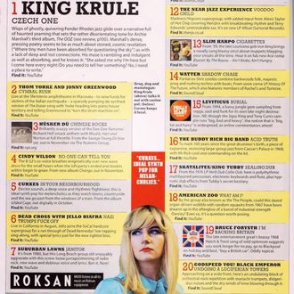 'In Your Neighbourhood' by CURXES featured in MOJO Magazine, at number 5.