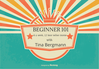 Beginners 101-- 6 week workshop series, 12 hours total: March 15--April 19, 2024