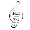 Jesus Be My Song Music Note Sticker