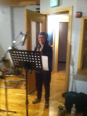 Sashiko Murata, recording session
