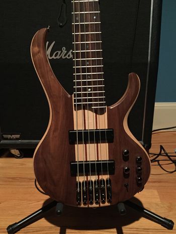 Nic's Bass Fretted 6-String Bass used on the recordings
