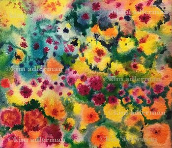 Garden Dream I, Watercolors 7.5 x 6.5 $185

