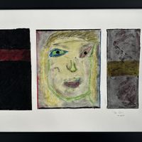 THE GIRL- an original Tim Grimm chalk and pastel triptych