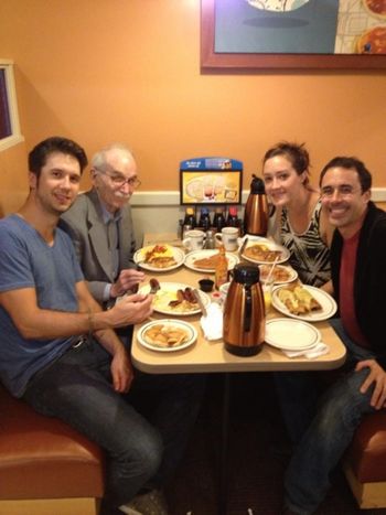 We LOVE IHOP!!! Alfred's dad (Dr. Ned Goodrich) treated us to IHOP after a show! He's 89 years young!!!
