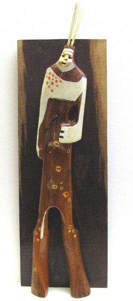 Clown Wall Hanging Sold or not available - Cherry wood and Purple Heart with mixed media
