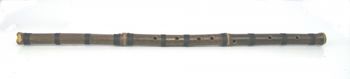 Xiao Chinese end blown flute in black bamboo
