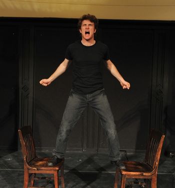 Kevvin Mannering (Gabriel) in the 2009 Flournoy Playwright production of Christopher Cartmill's THE APOTHEOSIS OF VACLAV DRDA
